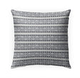 Mosaic Charcoal Indoor|Outdoor Pillow by Tiffany 18x18 Grey Geometric Modern Contemporary Polyester Removable Cover