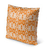 MISC Tribal Orange Indoor|Outdoor Pillow by 18x18 Orange Geometric Southwestern Polyester Removable Cover