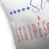 MISC Stars Stripes Indoor|Outdoor Pillow by 18x18 Red Farmhouse Polyester Removable Cover