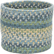 MISC Small Space Wool Basket Morning Dew 10"x10"x8" Blue