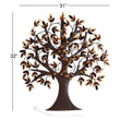 Grey Gold Tree Life Wall Art 3D Tree Wall Decor Sculpture Floral Themed Hanging Wall Sign Inspirational Landscape Indoor Home Decor Unique Creative