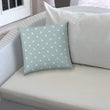 Diner Dot Seafoam Jumbo Indoor/Outdoor Zippered Pillow Cover Green Polka Dots Nautical Coastal Polyester Closure
