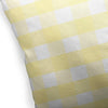 Butter Gingham Dream Indoor|Outdoor Pillow by 18x18 Yellow Plaid Modern Contemporary Polyester Removable Cover