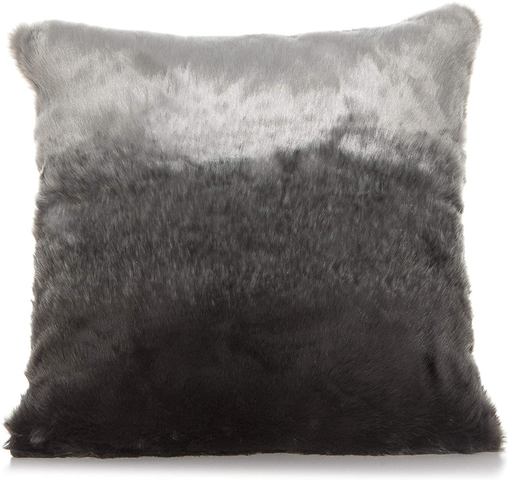 Lush Grey/White 18 X Accent Pillow Grey White Abstract Modern Contemporary Polyester