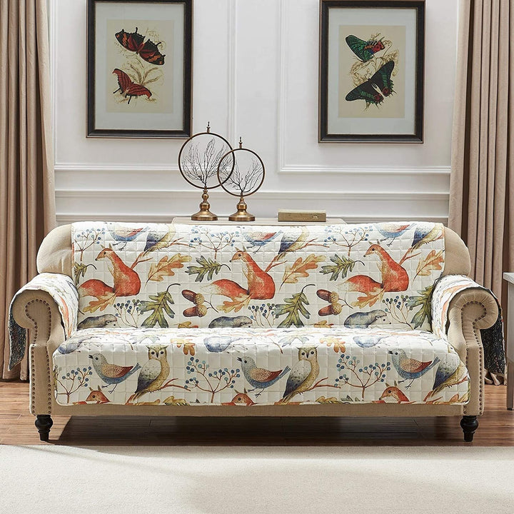 Willow Protector Sofa Couch Blue Neutral Orange Nature