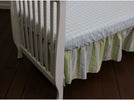 MISC Neutral Stripe 2 Piece Bedding Starter Set Blue Green White Geometric Boys Basic Cotton Polyester 2 Piece