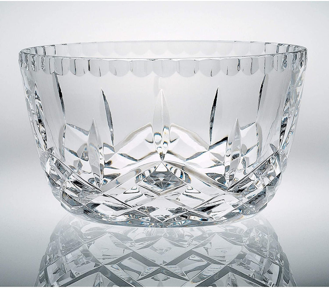 Gift European Cut Crystal Small Bowl Nuts Candies 6" d Clear