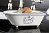 MISC Classic Clawfoot Tub Soap Dish Graphic Ceramic