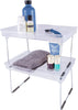 Storage Made Simple Collapsible Stacking Countertop Shelf Clear Abs No Tools Assembly