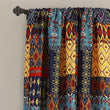 Room Darkening Curtain Panel Pair Color Abstract Geometric Moroccan Bohemian Eclectic Modern Contemporary Transitional Polyester