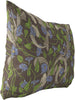 Flora Ivory Indoor|Outdoor Lumbar Pillow 20x14 Tan Floral Modern Contemporary Polyester Removable Cover