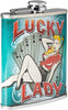 Lucky Lady Stainless Steel 8 Oz Flask Color