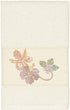 UKN Turkish Cotton Floral Vine Embroidered Cream 3 Piece Towel Set Off White Cloth