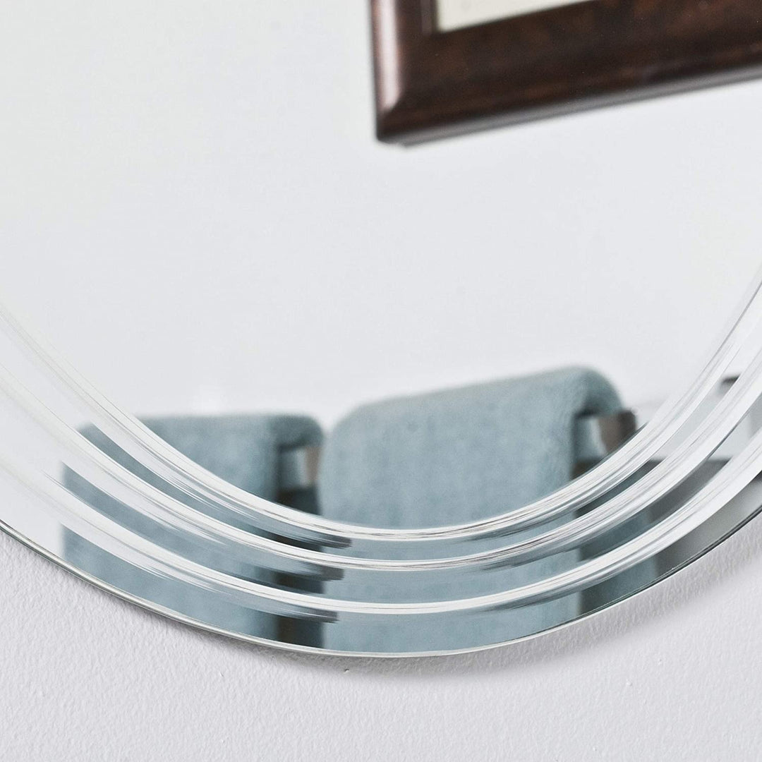 Modern Bathroom Mirror Silver 31 5hx23 6wx 5d Mid Century Contemporary Transitional Includes Hardware