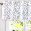 MISC Floral Tree Branch Pattern Blackout Window Curtain Valance 52'' Width X 18'' Length Grey French Country 100% Polyester Energy Efficient