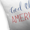 MISC God Bless America Indoor|Outdoor Pillow by 18x18 Blue Global Polyester Removable Cover