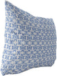 Indoor|Outdoor Lumbar Pillow by Designs 20x14 Blue Geometric Modern Contemporary Polyester Removable Cover
