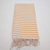 MISC Authentic Orange Turkish Cotton Bath/Beach Towel Striped
