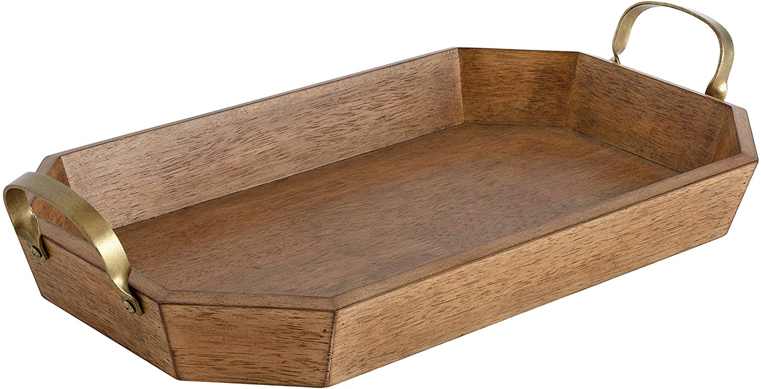 MISC Decorative Tray 21x12 Brown