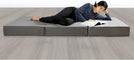 MISC 6 Inch Trifold Mattress W/Ultra Soft Removable Cover 31" Grey