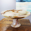 Multicolored Onyx Cake Stand Color Modern Contemporary Marble Handmade