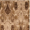 Handmade Chenille Flatweave Ikat Rug (India) 2'4" X 4' Brown Oriental Modern Contemporary Latex Free