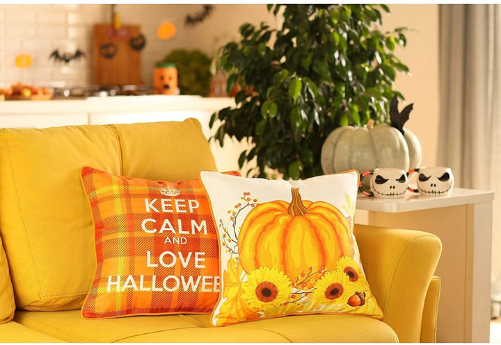 Fall eason Harvest Pumpkin Love Pillowcase 18"x18" (2 Pcs