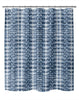 MISC X ray Shibori Indigo Shower Curtain by Blue Abstract Bohemian Eclectic Polyester