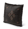 MISC Black Indoor|Outdoor Pillow by 18x18 Black Geometric Southwestern Polyester Removable Cover