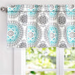 Medallion Window Curtain Valance Color Geometric Bohemian Eclectic Modern Contemporary 100% Polyester