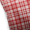 Playful Plaid Red Indoor|Outdoor Pillow by 18x18 Red Plaid Modern Contemporary Polyester Removable Cover