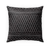 MISC Moroccan Black Indoor|Outdoor Pillow by 18x18 Black Geometric Southwestern Polyester Removable Cover