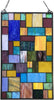 Glass Window Panel/suncatcher Geometric Accents Color Traditional Rectangular Arts Crafts Includes Hardware