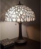 MISC Tiffany Table Lamp 16" Diameter White Am332tl16b Brown