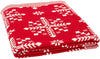 Unknown1 Holiday Frost Red 50 X 60 inch Throw Blanket Graphic Cabin Lodge Cotton