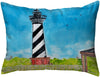 Lighthouse Noncorded Pillow 16x20 Color Graphic Nautical Coastal Polyester