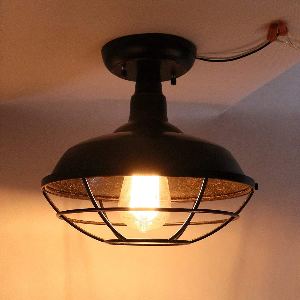 1 Light Ceiling Light Oil Rubbed Bronze Traditional Metal Dimmable