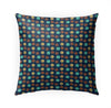 Mixed Circle Indoor|Outdoor Pillow by Chi Hey Lee 18x18 Blue Modern Contemporary Polyester Removable Cover