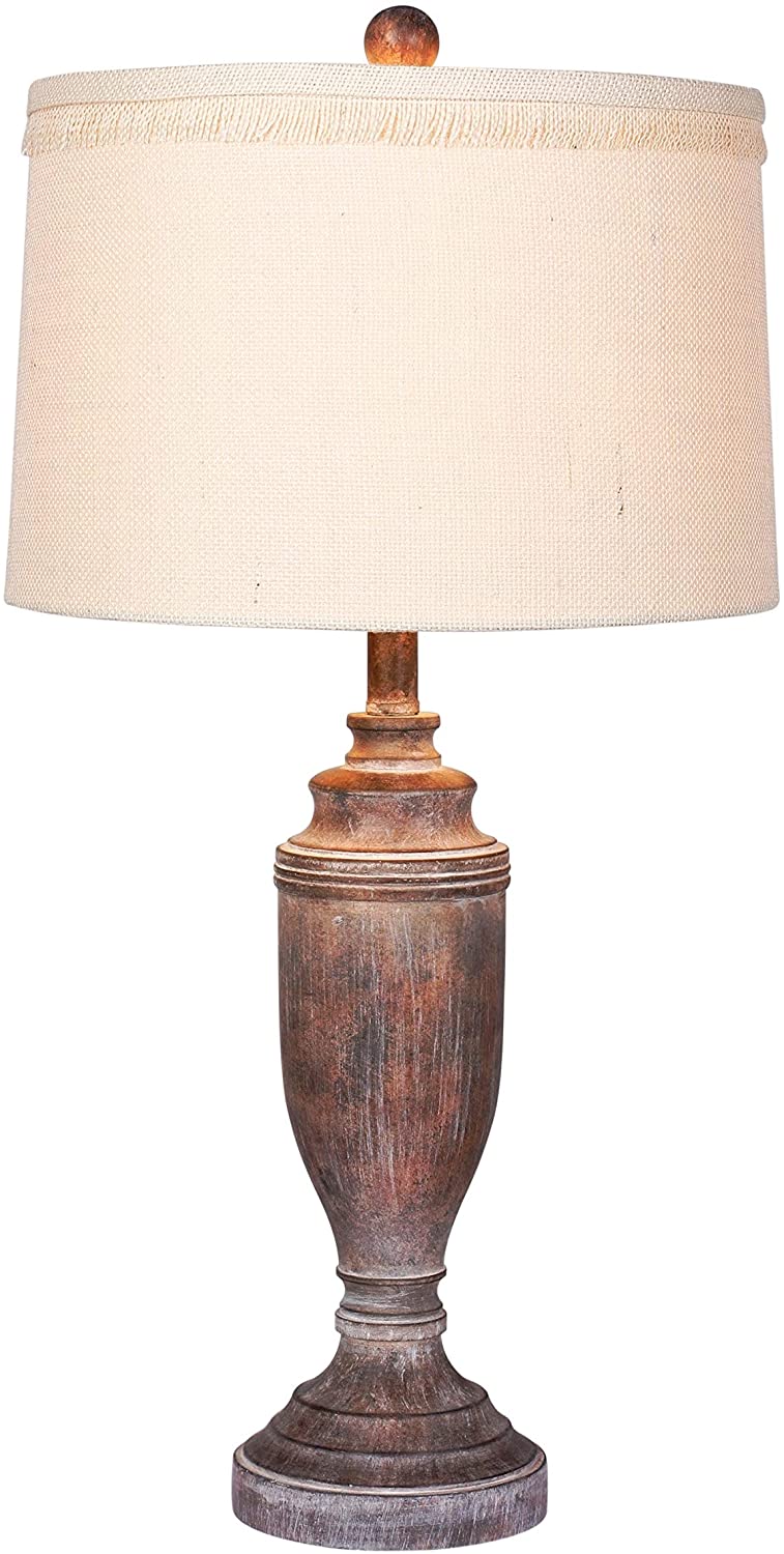 s 29 5 Distressed Formal Urn Resin Table Lamp Cottage