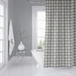 MISC Anchor Grey Shower Curtain by 71x74 Grey Geometric Nautical Coastal Polyester