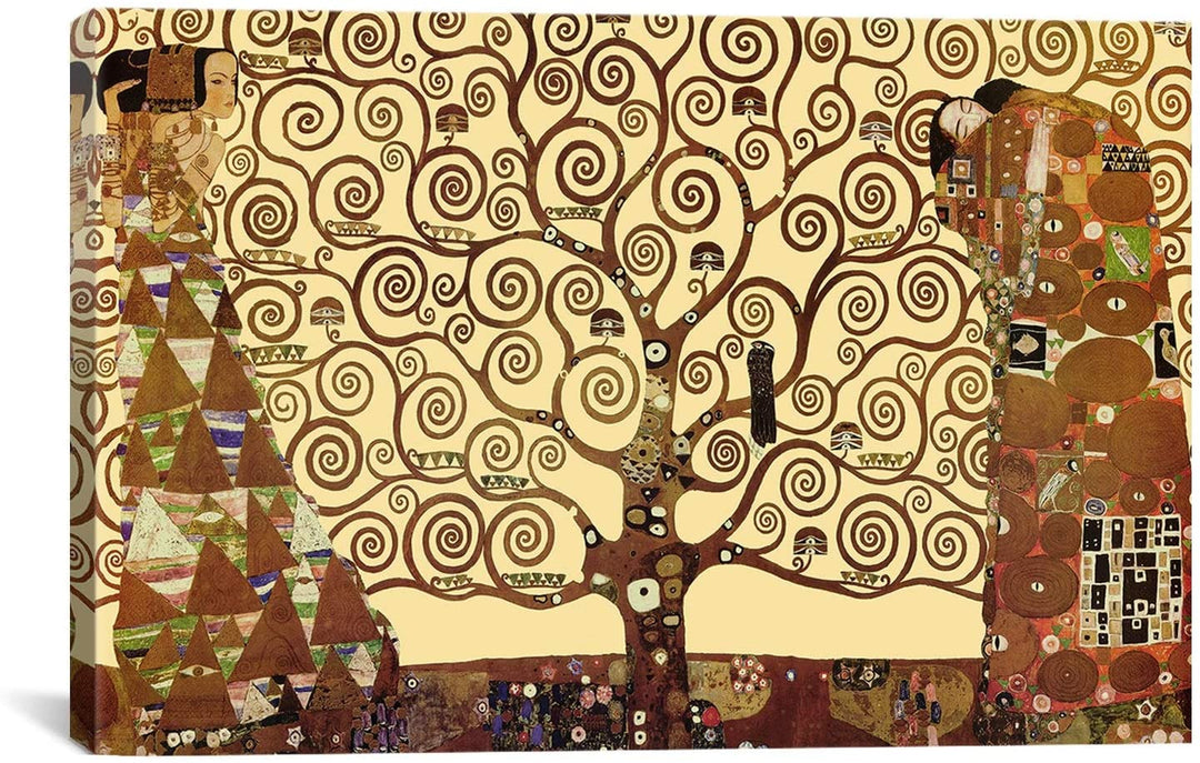 Tree Life by Gustav Klimt Canvas Wall Art