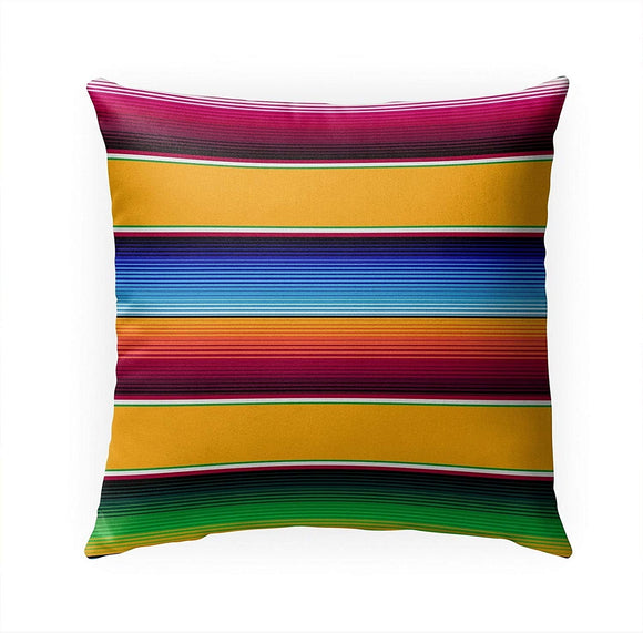 MISC Yellow Indoor|Outdoor Pillow by 18x18 Orange Southwestern Polyester Removable Cover
