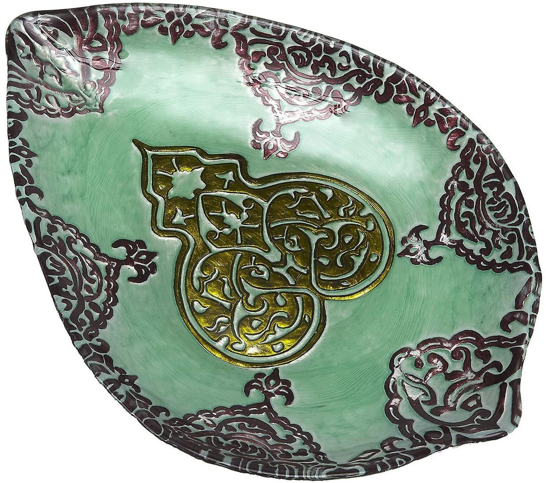 Celadon/Green/Red Plate Gold Green Formal Modern