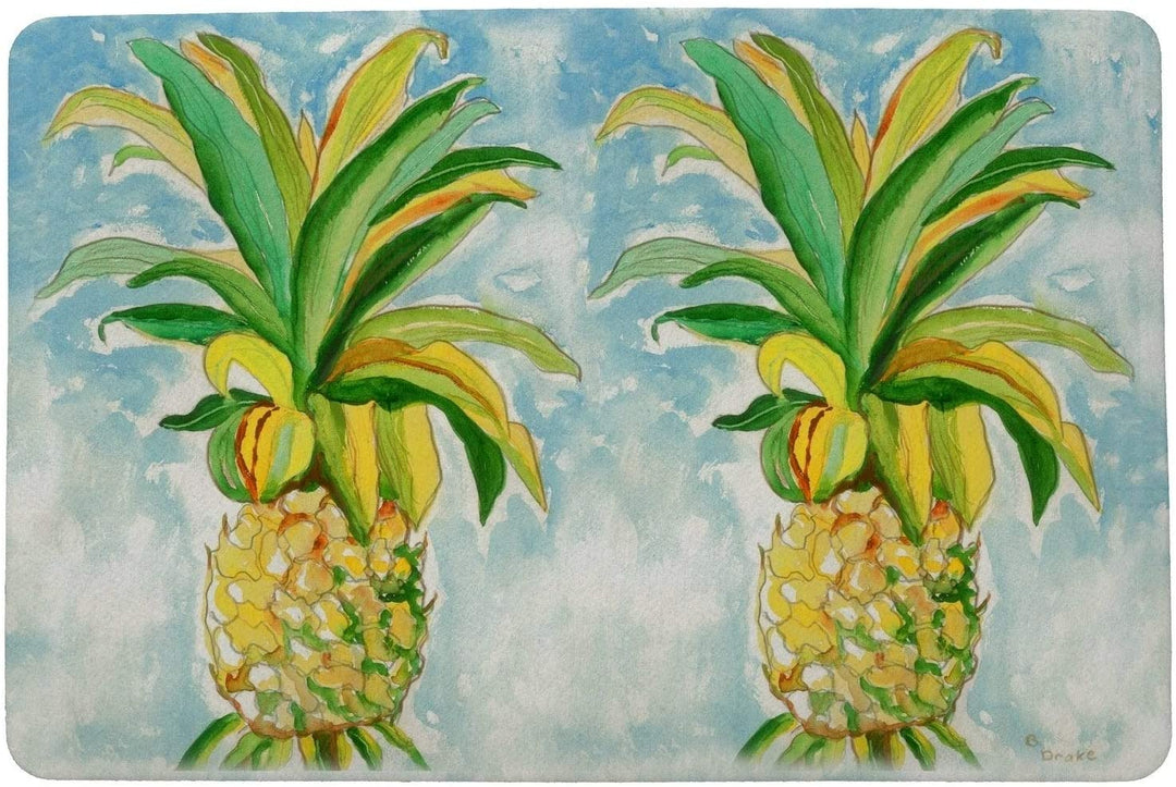 Pineapples Door at 18x26 Color Casual Rectangle Polyester