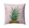 Pineapple Top Indoor|Outdoor Pillow by Vivid Atelier 18x18 Pink Graphic Modern Contemporary Polyester Removable Cover