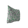 UKN Thorn Light Lumbar Pillow Green Floral Modern Contemporary Polyester Single Removable Cover