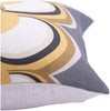 MISC Decorative Pillow Grey Abstract Color Block Geometric Glam Linen Polyester Removable Cover