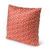 Mushroom Field Indoor|Outdoor Pillow by Chi Hey Lee 18x18 Orange Floral Modern Contemporary Polyester Removable Cover