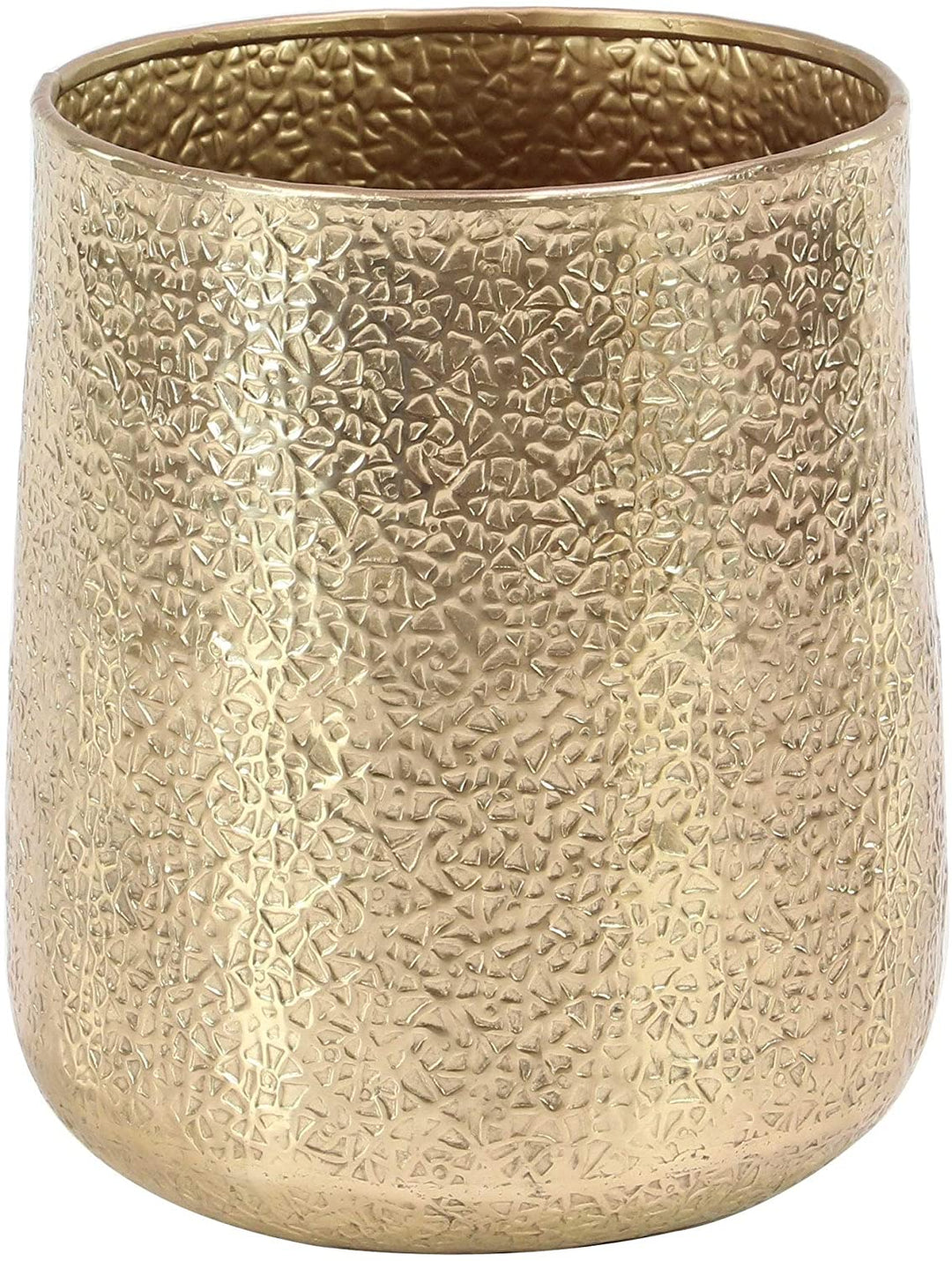 Set 3 Modern 12 16 20 Inch Round Gold Planters Contemporary - Diamond Home USA