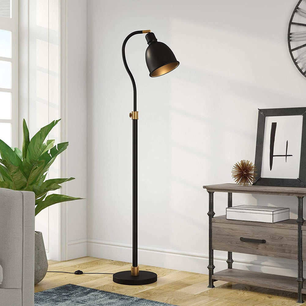 MISC Blackened Bronze Arc Lamp Black Industrial